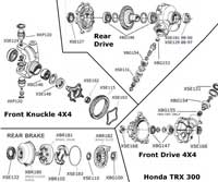 Honda rincon rear brake parts breakdown #2