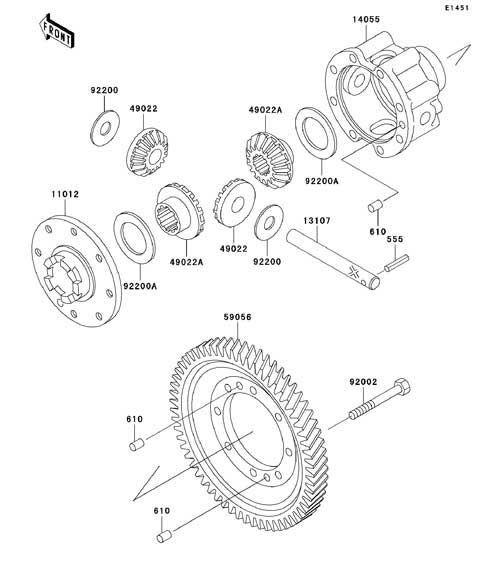 Kawasaki Mule Parts Diagram