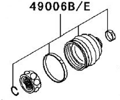 49006-0018 BOOT,BJ Outside Rear Brute Force